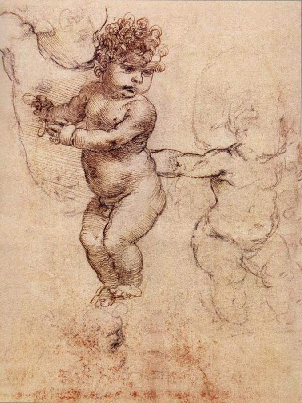 LEONARDO da Vinci Studies of children oil painting image